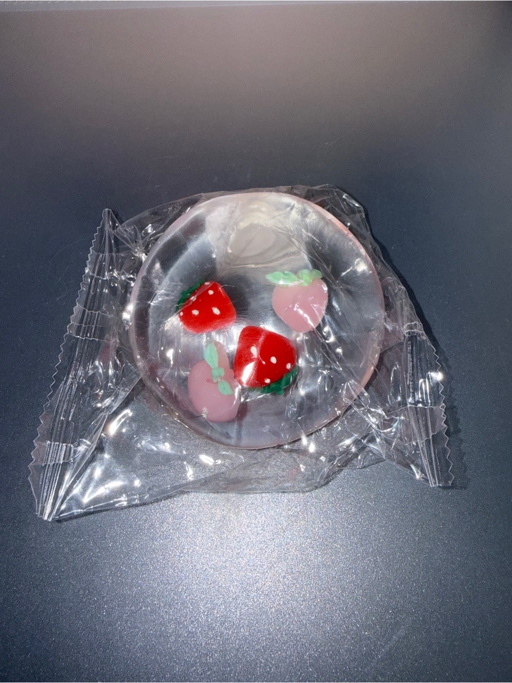 🍓🍑 Coconut Oil Strawberry & Peach Squishy – Super Soft & Cute